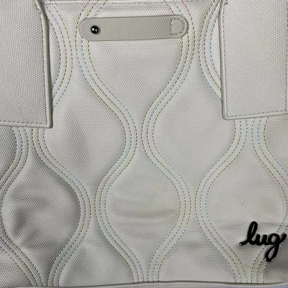 Lug Alto Matte Luxe Bag Purse Pebble IcePop Travel Carry On Handbag Tote Ivory